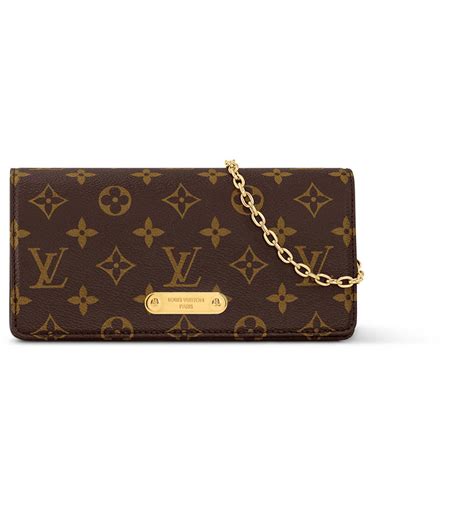 louis vuitton chain lily wallet.